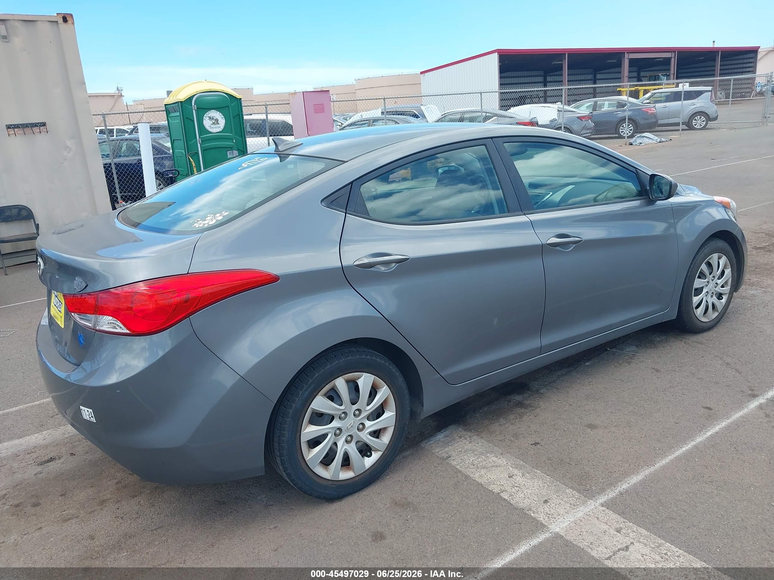 2012 Hyundai Elantra Gls Серый vin: 5NPDH4AE9CH119233