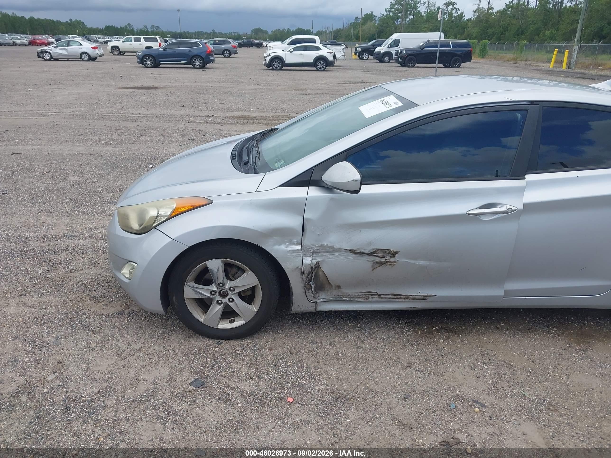 2012 Hyundai Elantra Gls Silver vin: 5NPDH4AE9CH121015
