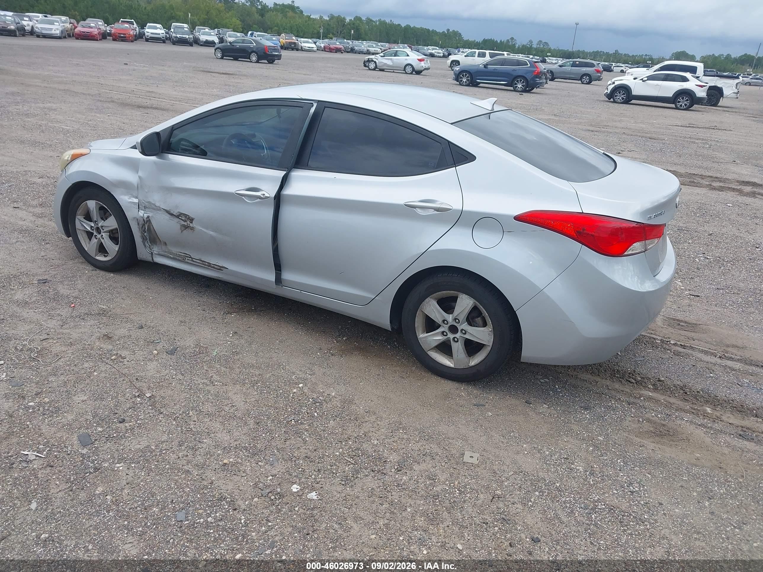 2012 Hyundai Elantra Gls Silver vin: 5NPDH4AE9CH121015