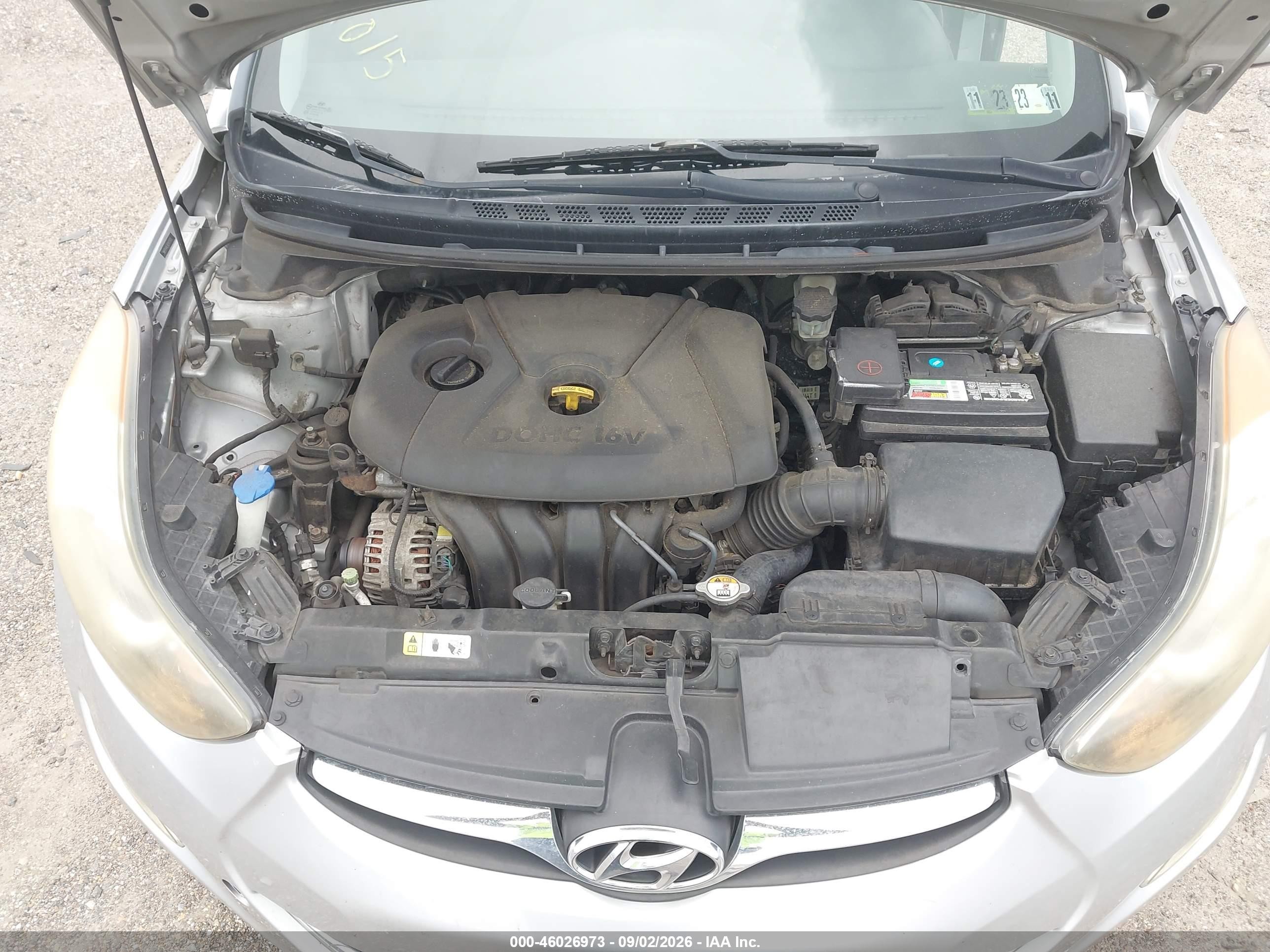 2012 Hyundai Elantra Gls Silver vin: 5NPDH4AE9CH121015