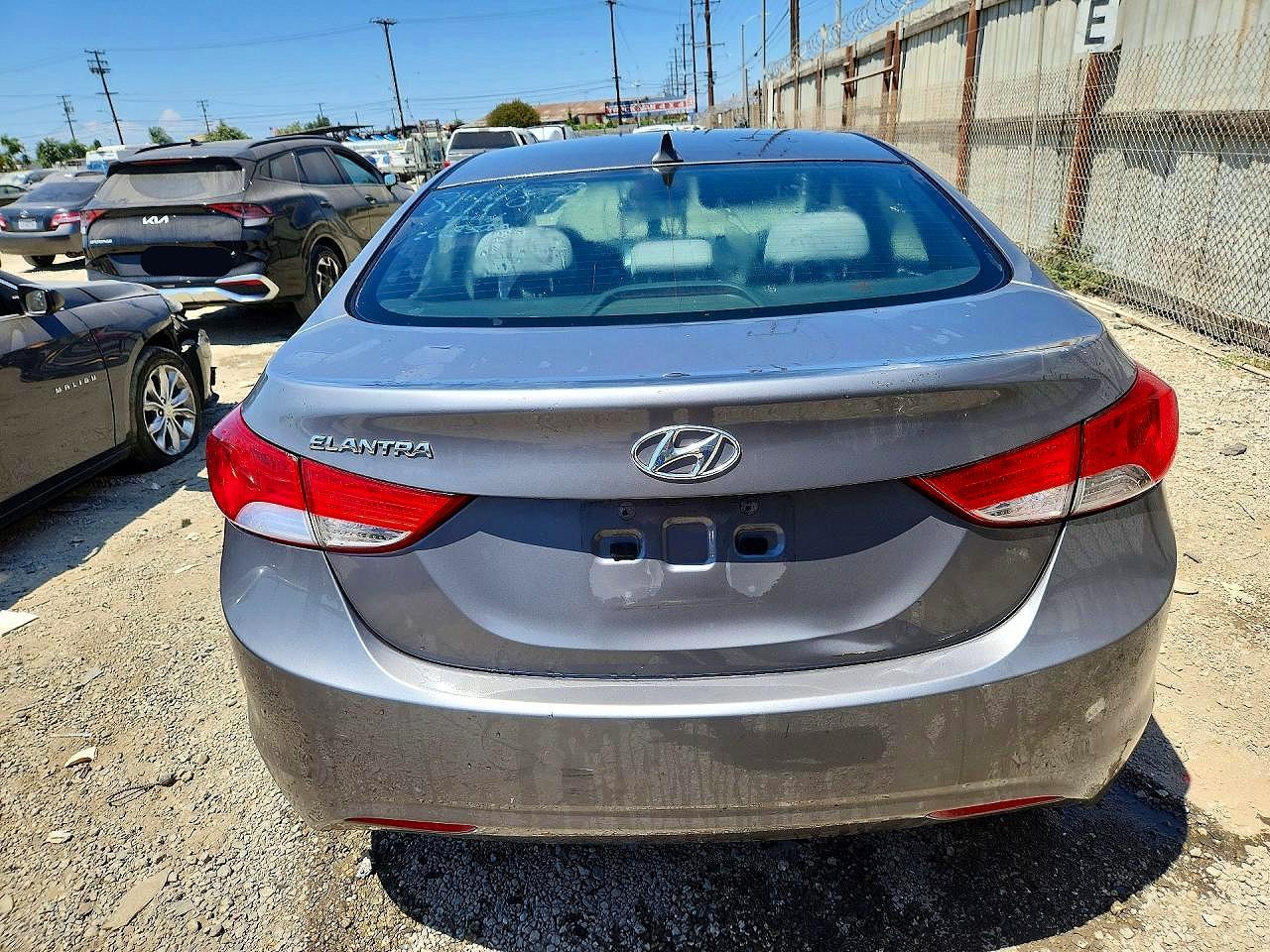 2012 Hyundai Elantra Gls Gray vin: 5NPDH4AE9CH125663