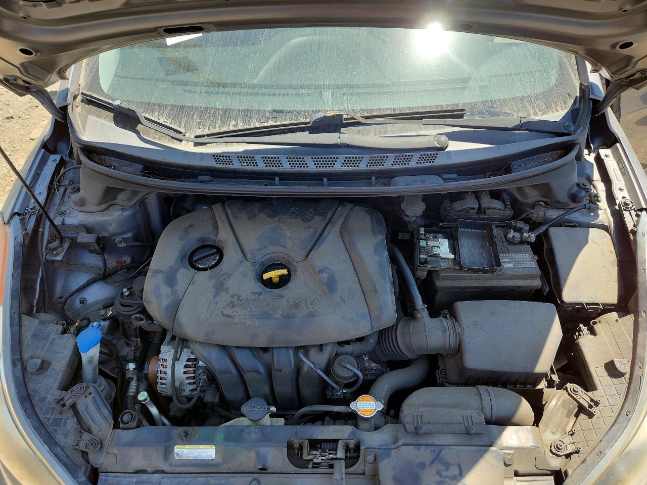 2012 Hyundai Elantra Gls Gray vin: 5NPDH4AE9CH125663
