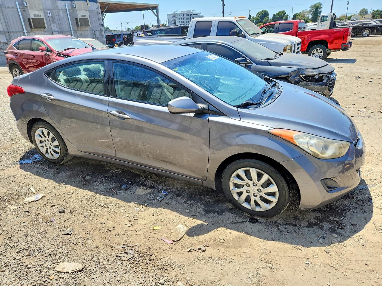 2012 Hyundai Elantra Gls Gray vin: 5NPDH4AE9CH125663
