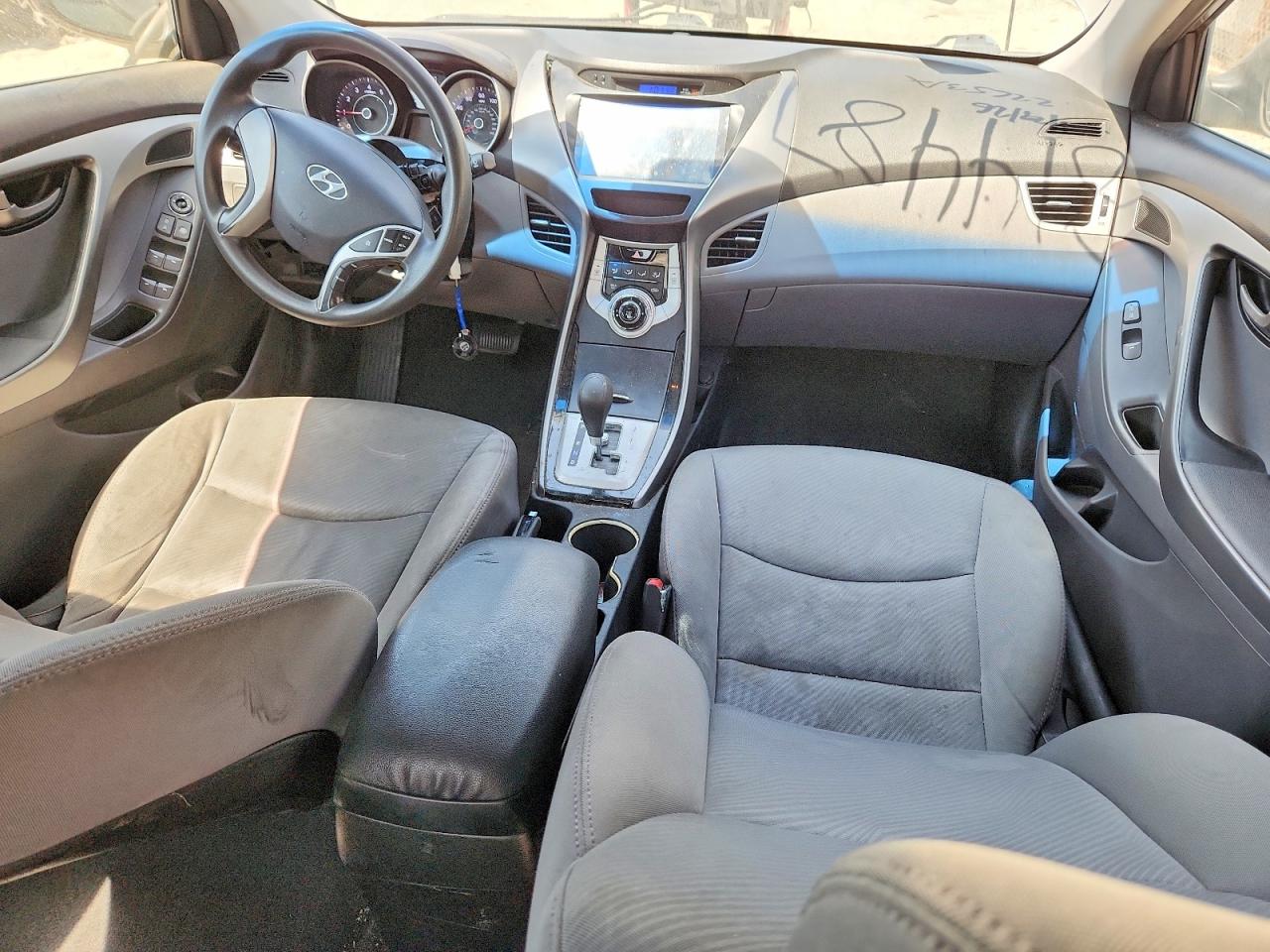 2012 Hyundai Elantra Gls Gray vin: 5NPDH4AE9CH125663