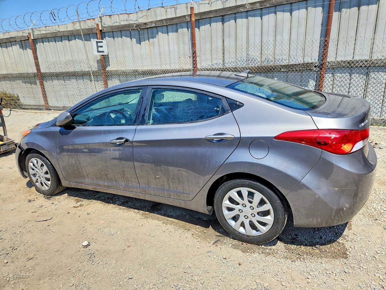 2012 Hyundai Elantra Gls Gray vin: 5NPDH4AE9CH125663