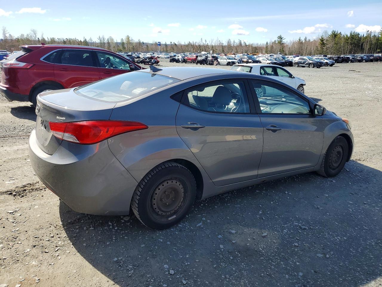 2012 Hyundai Elantra Gls Gray vin: 5NPDH4AE9CH130572