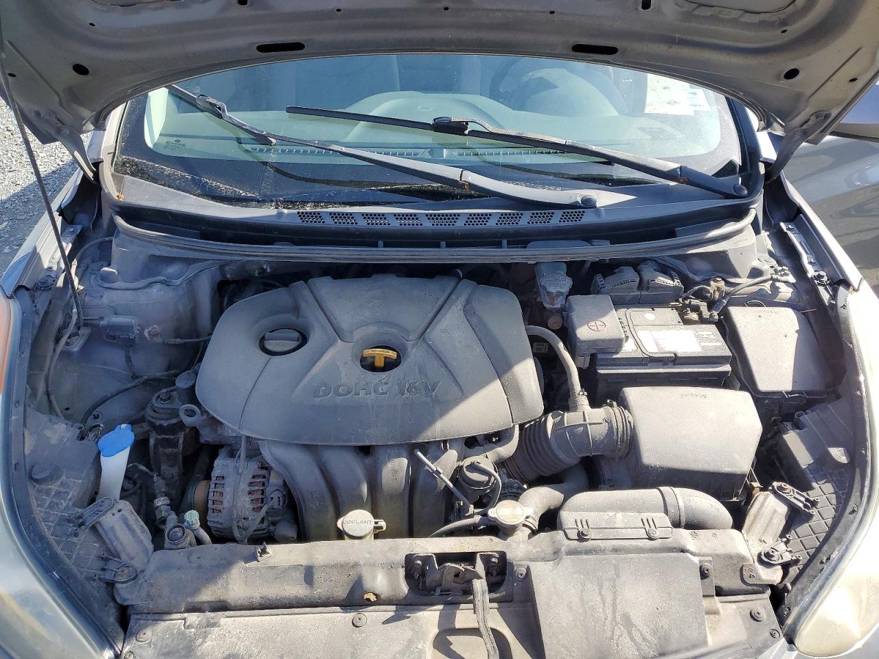 2012 Hyundai Elantra Gls Gray vin: 5NPDH4AE9CH130572
