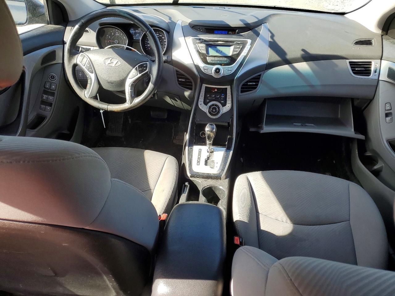 2012 Hyundai Elantra Gls Gray vin: 5NPDH4AE9CH130572