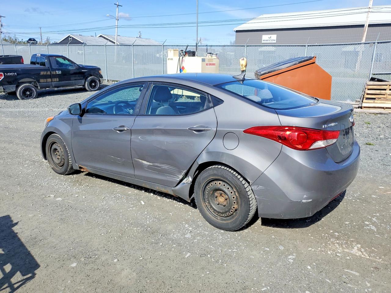 2012 Hyundai Elantra Gls Gray vin: 5NPDH4AE9CH130572