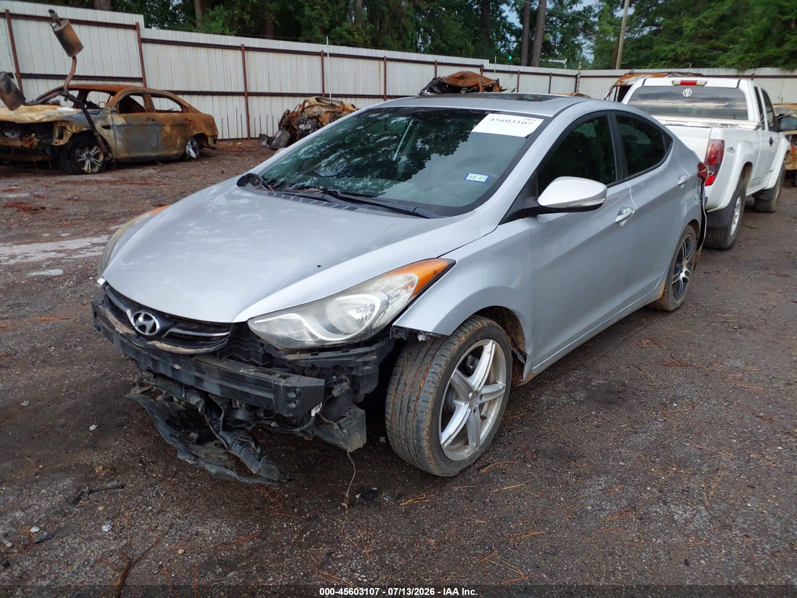 2012 Hyundai Elantra Limited Silver vin: 5NPDH4AE9CH141538