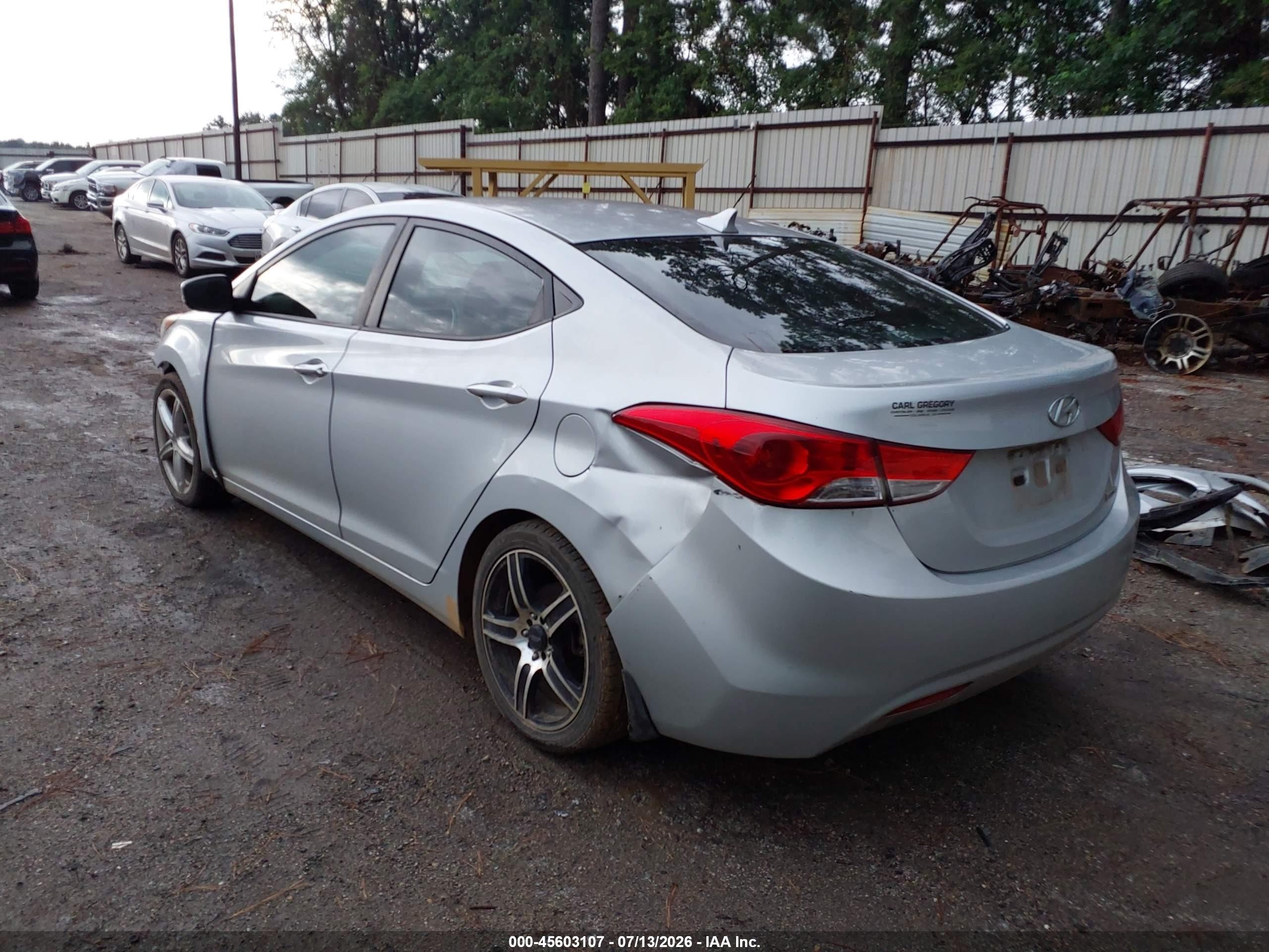 2012 Hyundai Elantra Limited Silver vin: 5NPDH4AE9CH141538