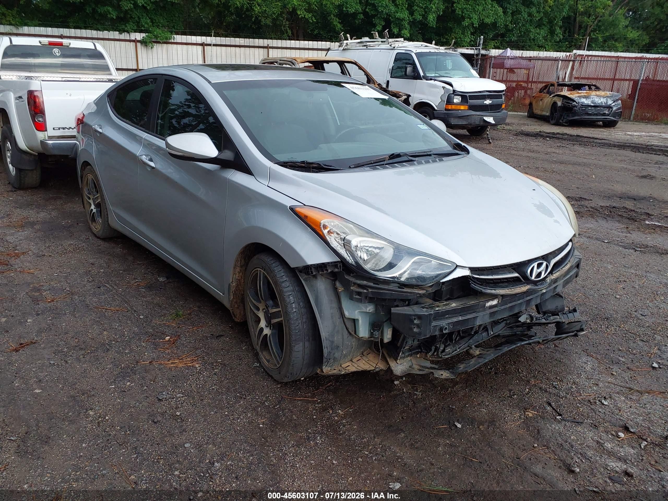 2012 Hyundai Elantra Limited Silver vin: 5NPDH4AE9CH141538