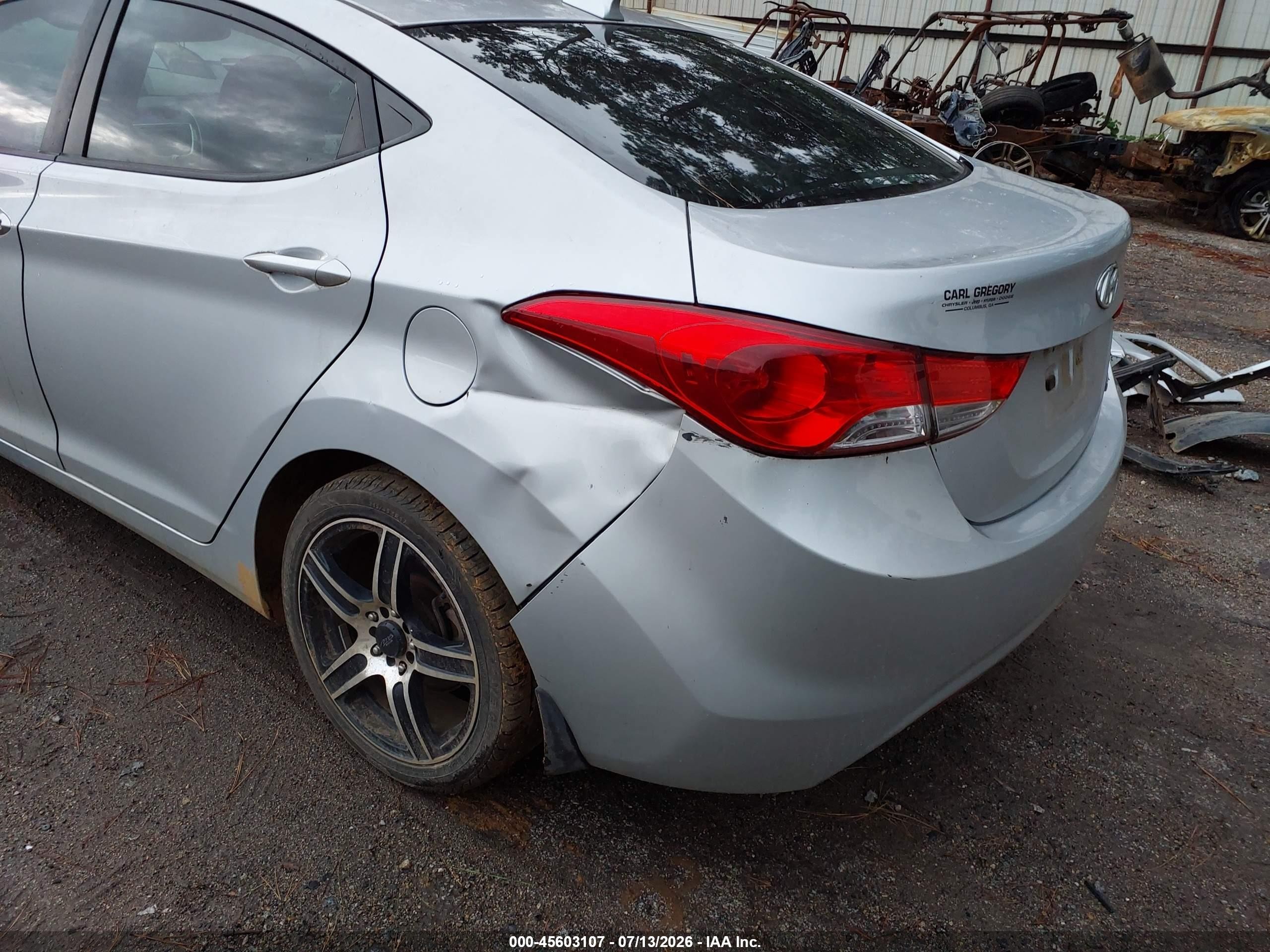 2012 Hyundai Elantra Limited Silver vin: 5NPDH4AE9CH141538
