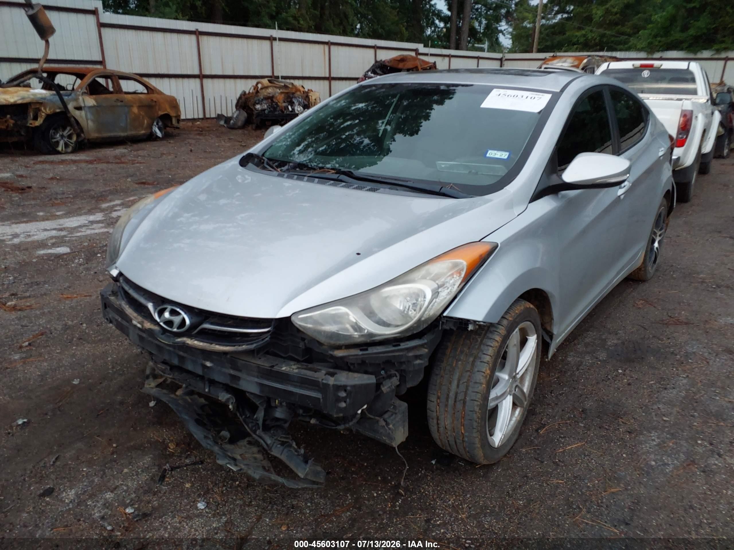 2012 Hyundai Elantra Limited Silver vin: 5NPDH4AE9CH141538