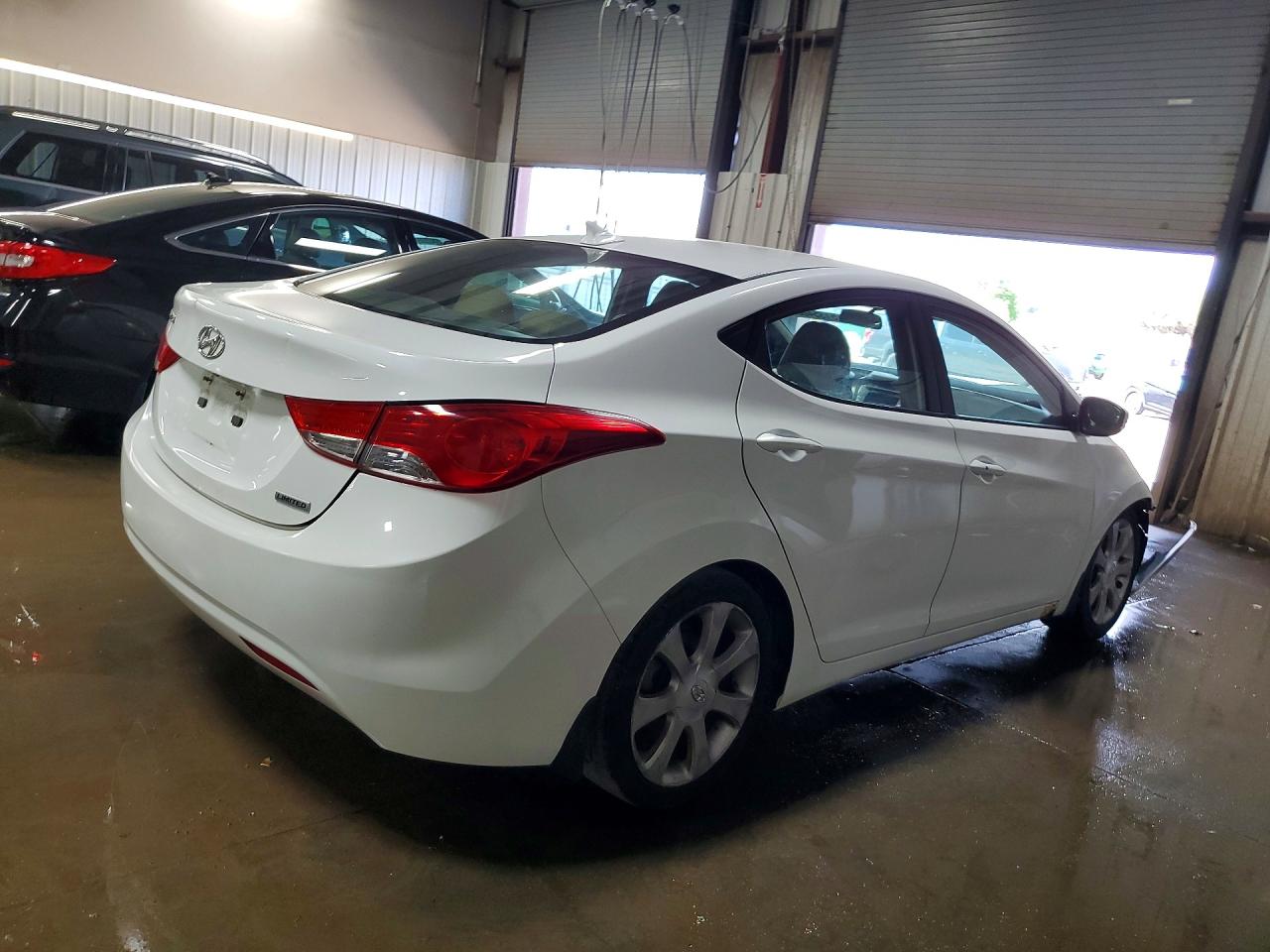 2012 Hyundai Elantra Limited White vin: 5NPDH4AE9CH145167
