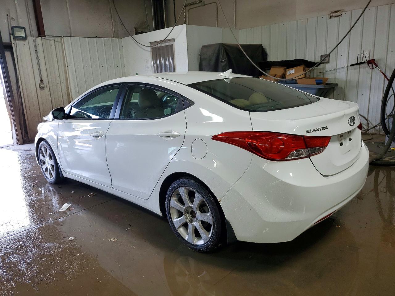2012 Hyundai Elantra Limited White vin: 5NPDH4AE9CH145167