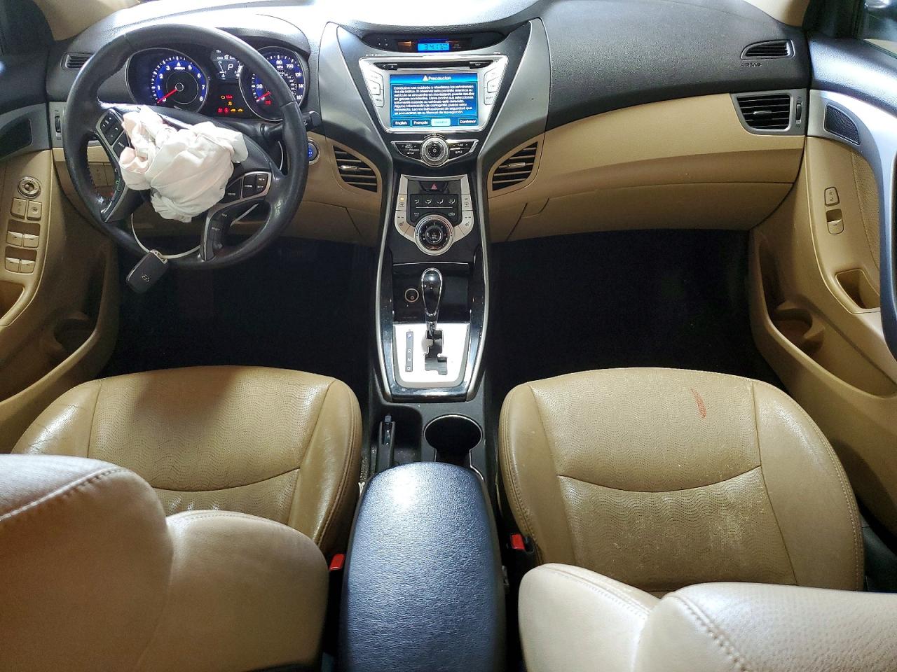 2012 Hyundai Elantra Limited White vin: 5NPDH4AE9CH145167