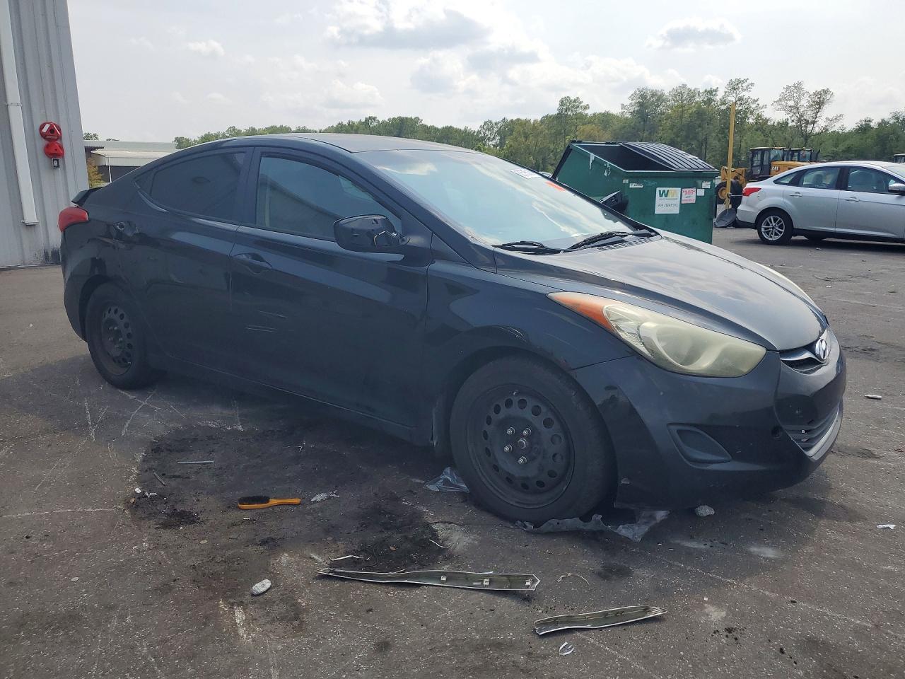 2013 Hyundai Elantra Gls Black vin: 5NPDH4AE9DH153531