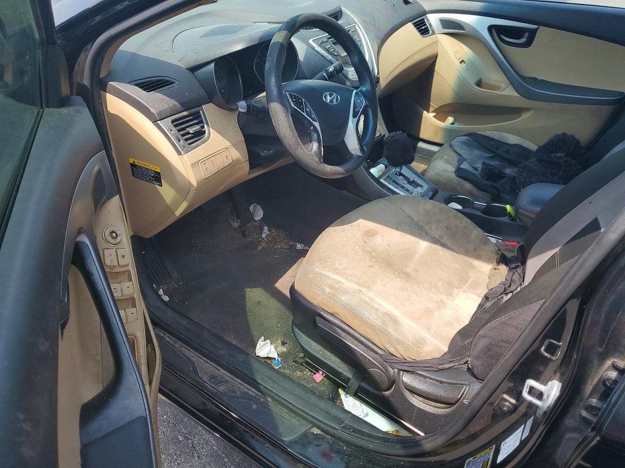 2013 Hyundai Elantra Gls Black vin: 5NPDH4AE9DH153531