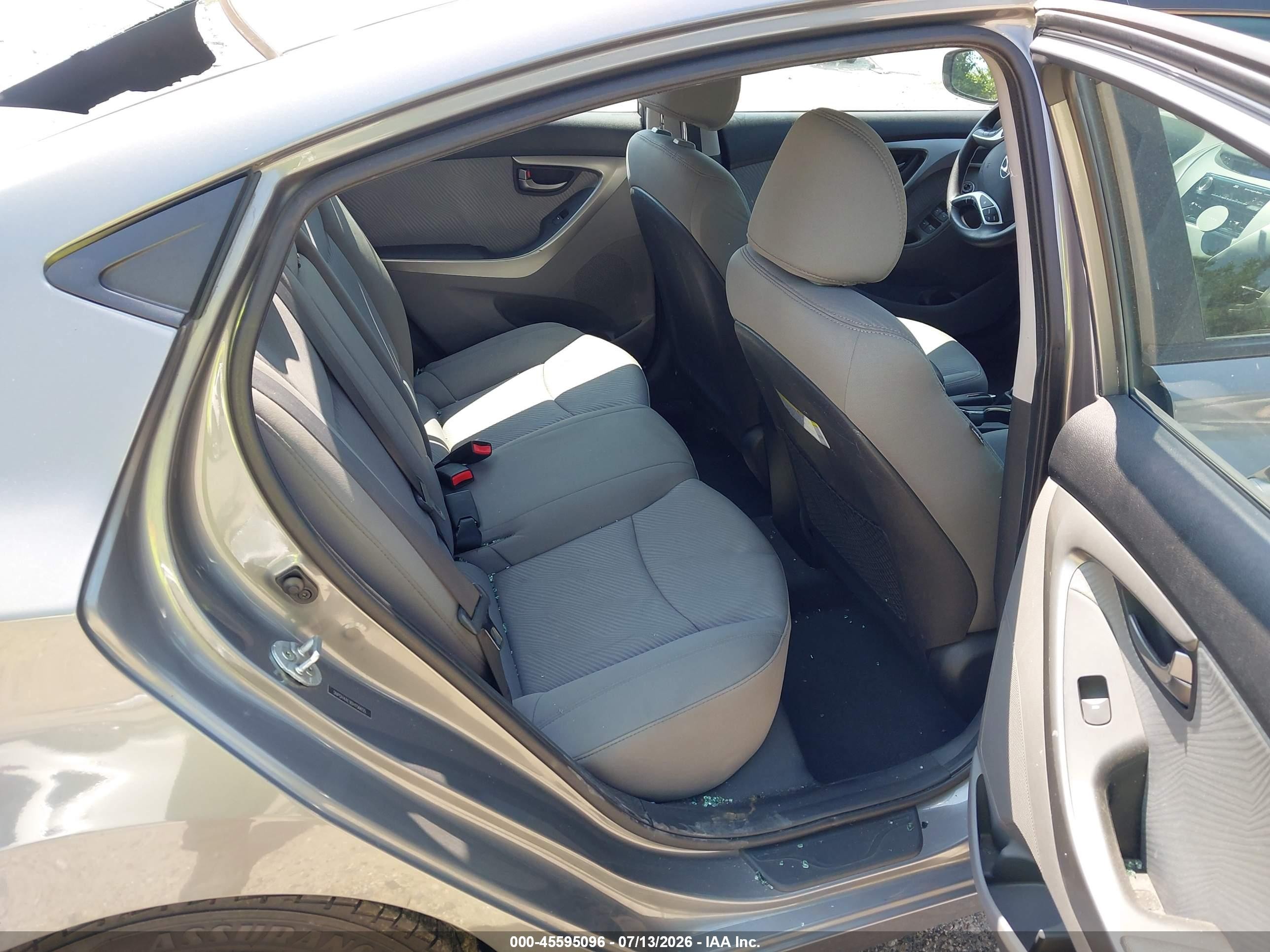 2013 Hyundai Elantra Gls Gray vin: 5NPDH4AE9DH156655