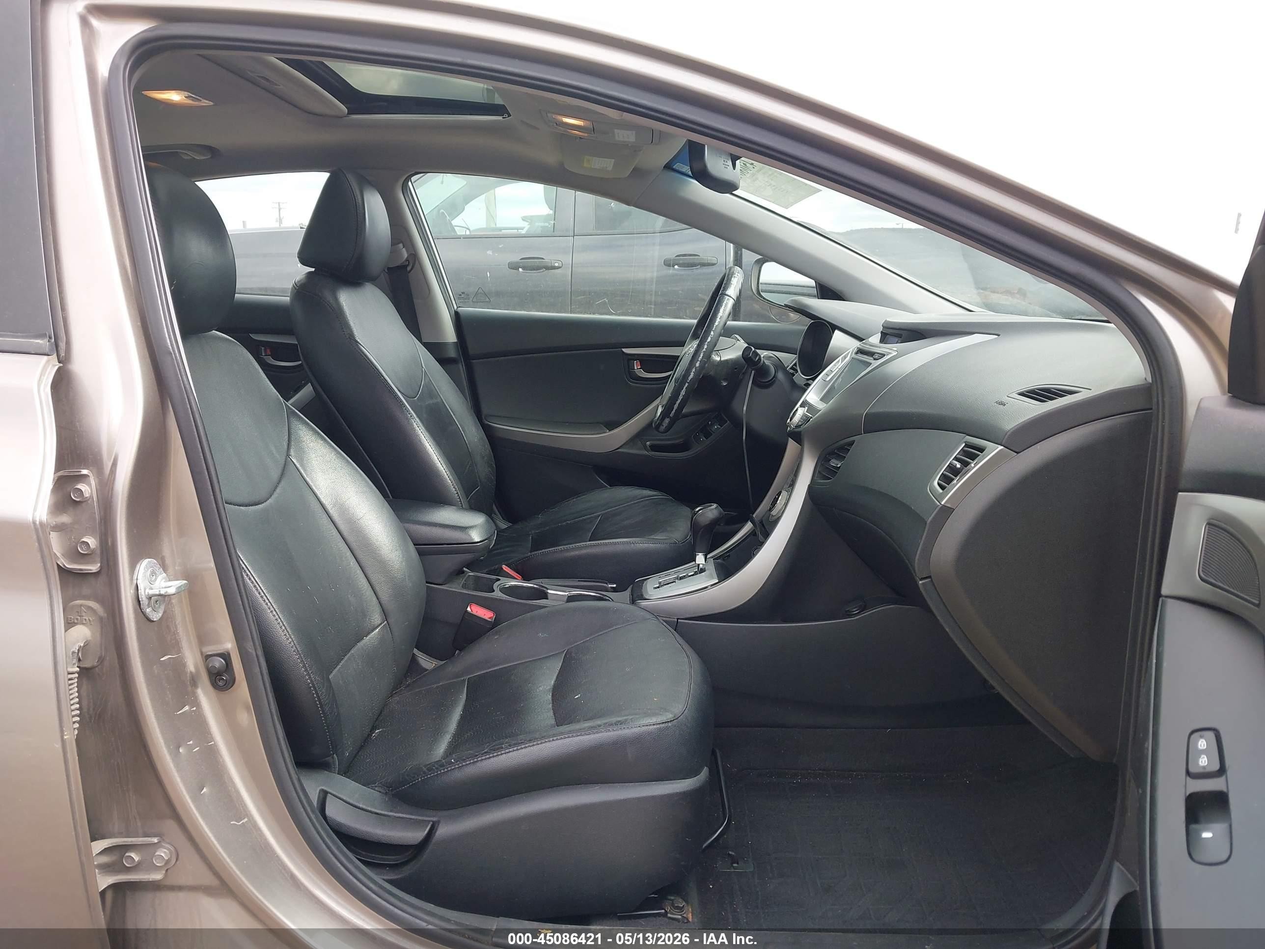 2013 Hyundai Elantra Limited Champagne vin: 5NPDH4AE9DH159443