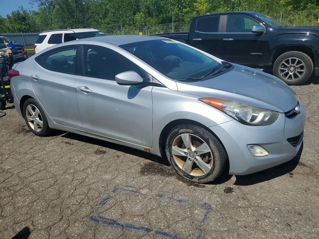 2013 Hyundai Elantra Gls Серебряный vin: 5NPDH4AE9DH159510