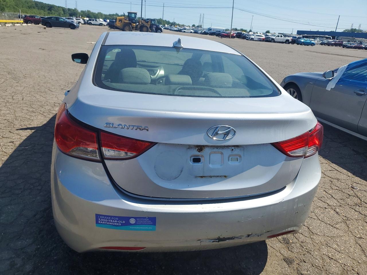 2013 Hyundai Elantra Gls Серебряный vin: 5NPDH4AE9DH159510