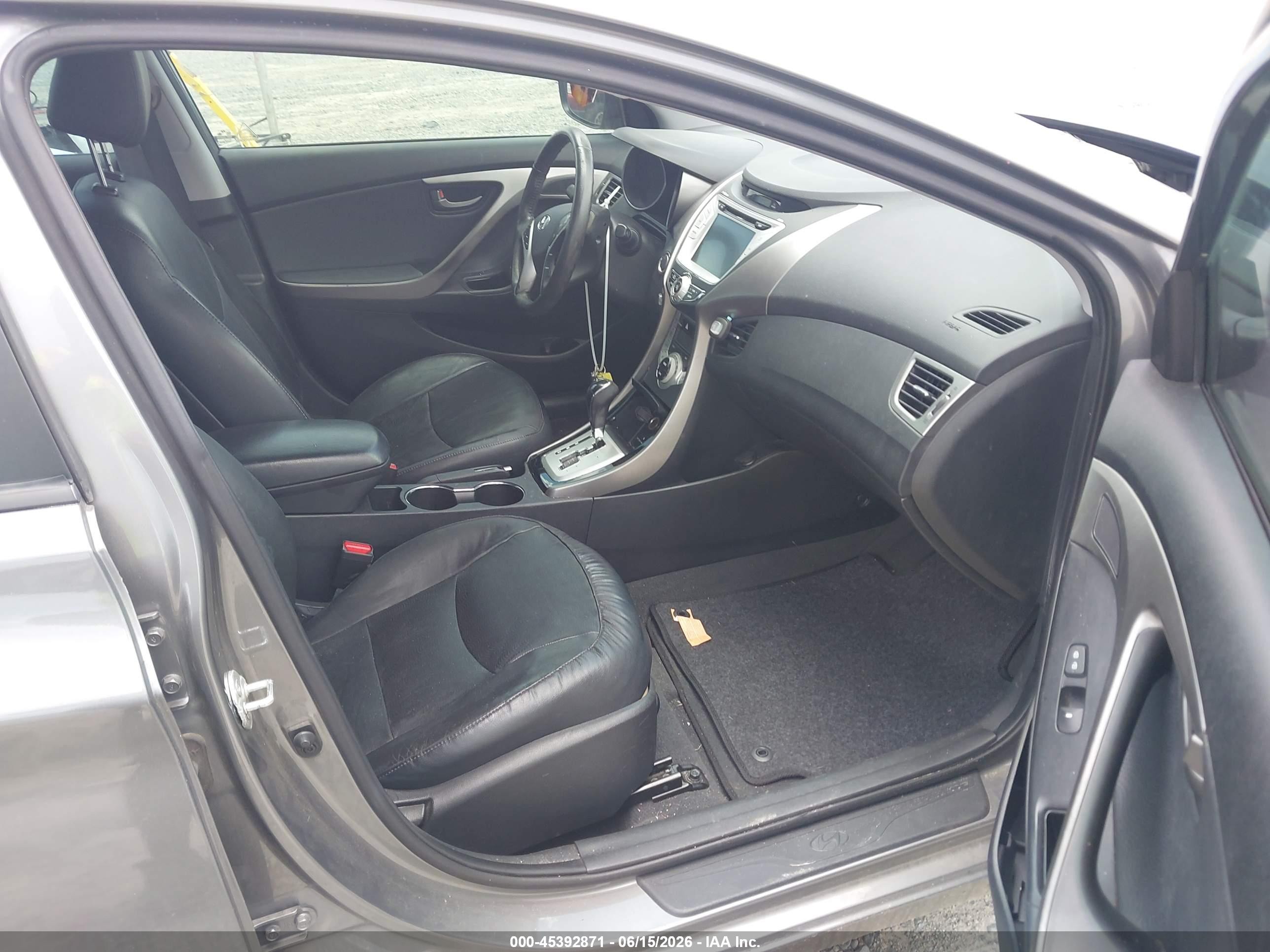 2013 Hyundai Elantra Limited Gray vin: 5NPDH4AE9DH162276