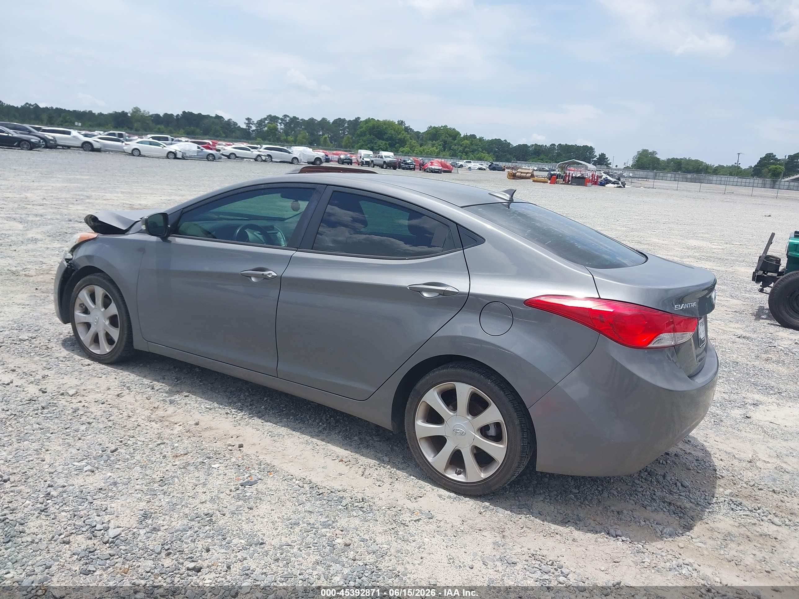 2013 Hyundai Elantra Limited Gray vin: 5NPDH4AE9DH162276