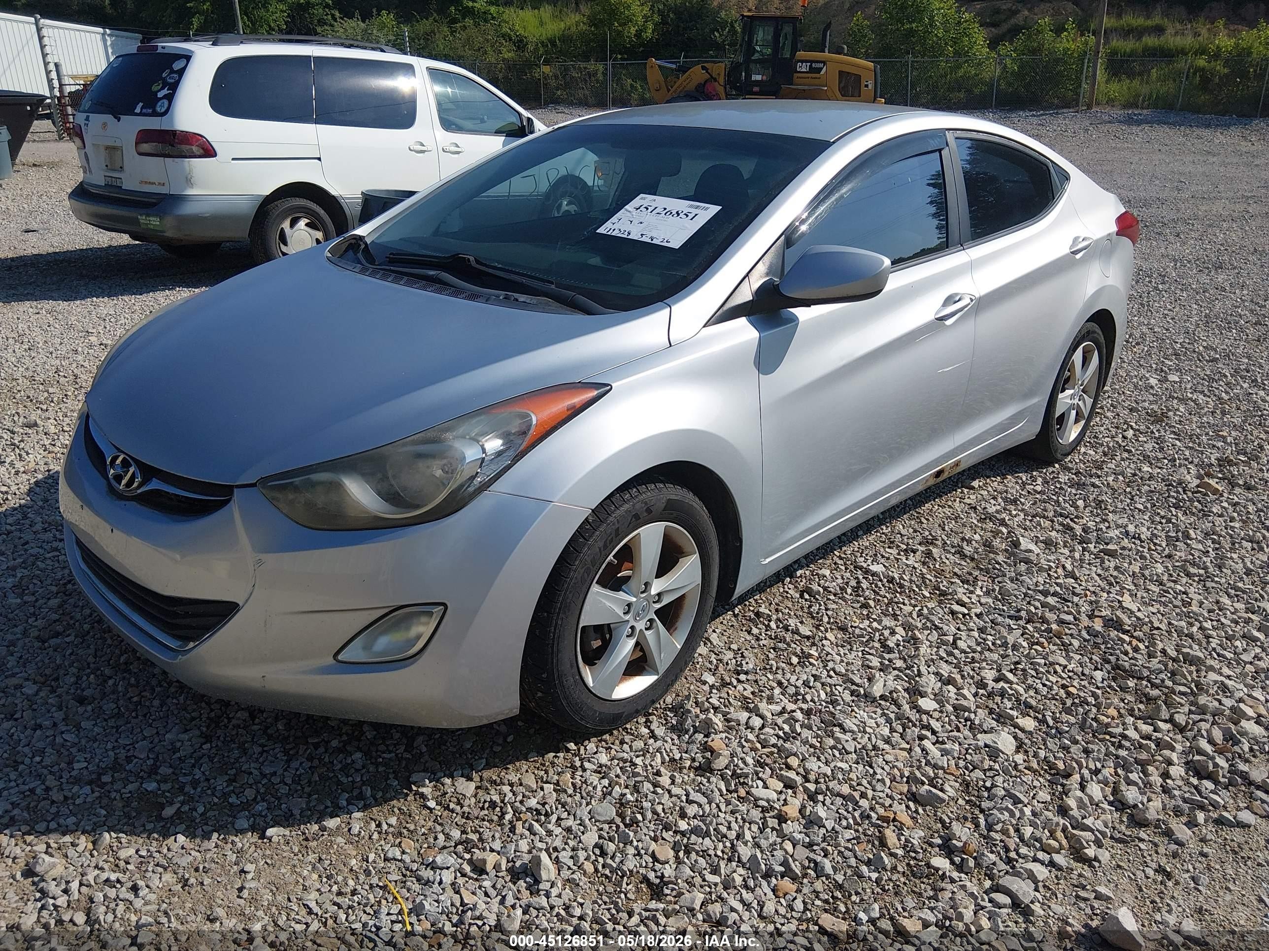 2013 Hyundai Elantra Gls Silver vin: 5NPDH4AE9DH167221
