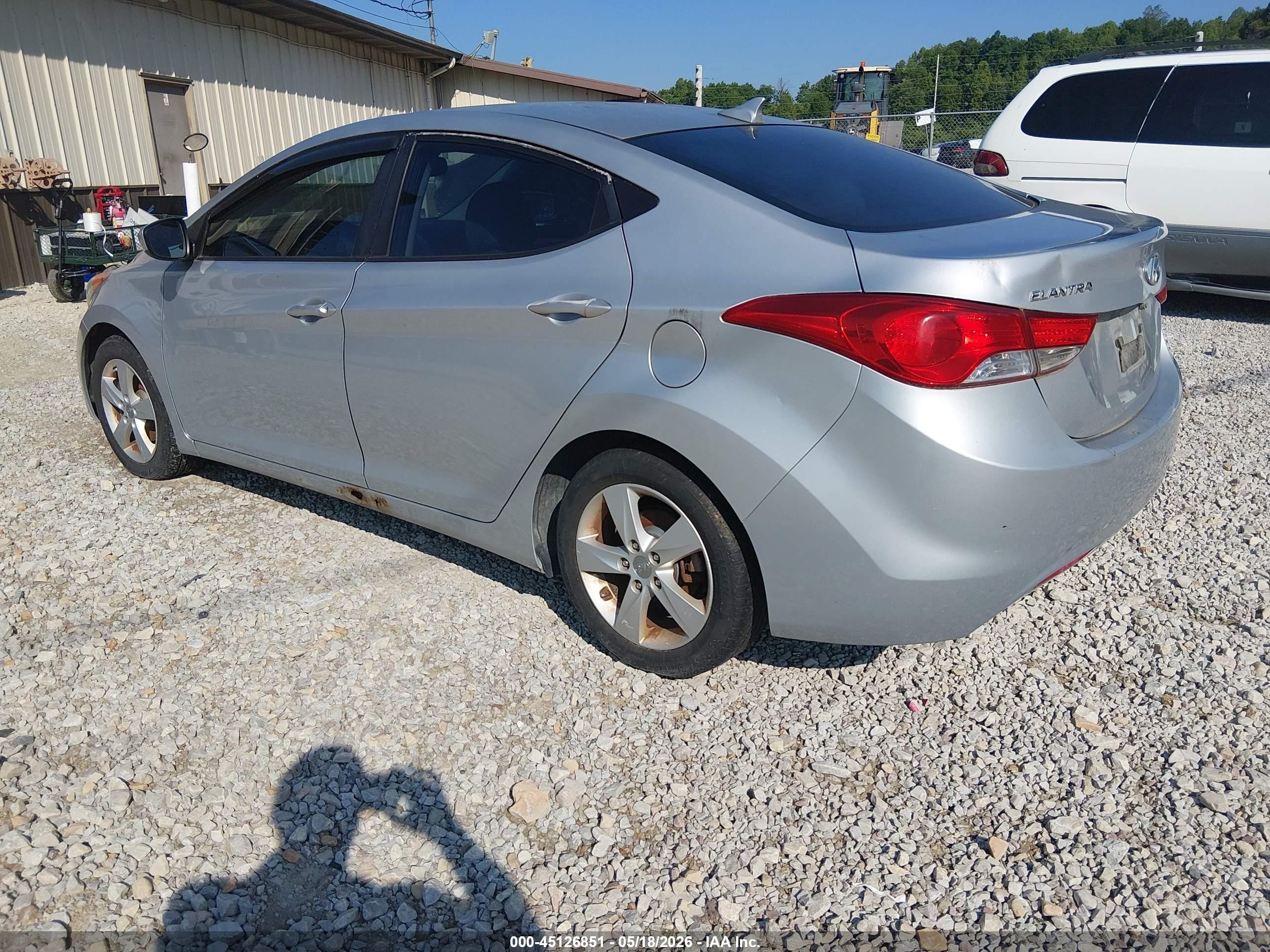 2013 Hyundai Elantra Gls Silver vin: 5NPDH4AE9DH167221