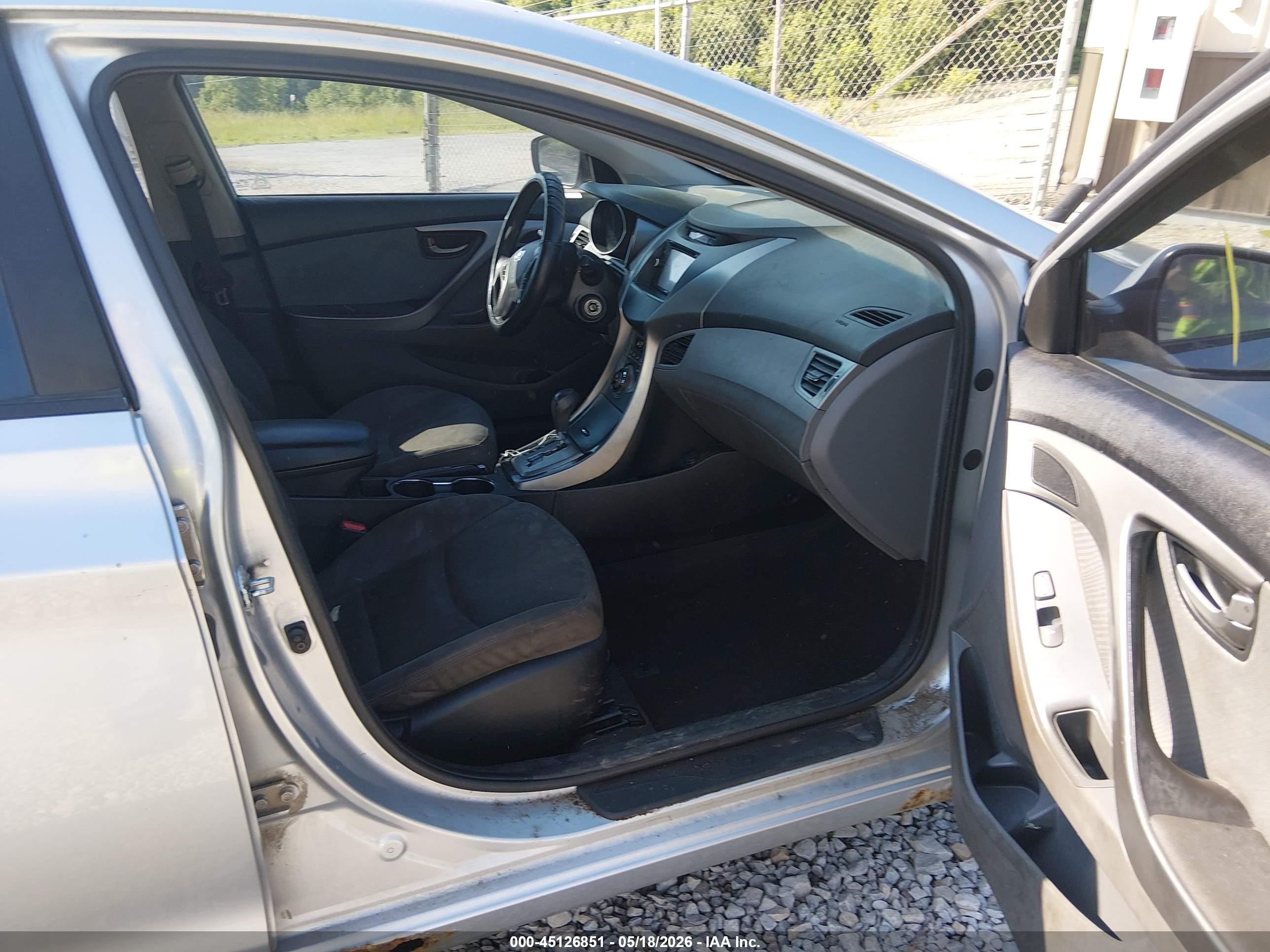 2013 Hyundai Elantra Gls Silver vin: 5NPDH4AE9DH167221