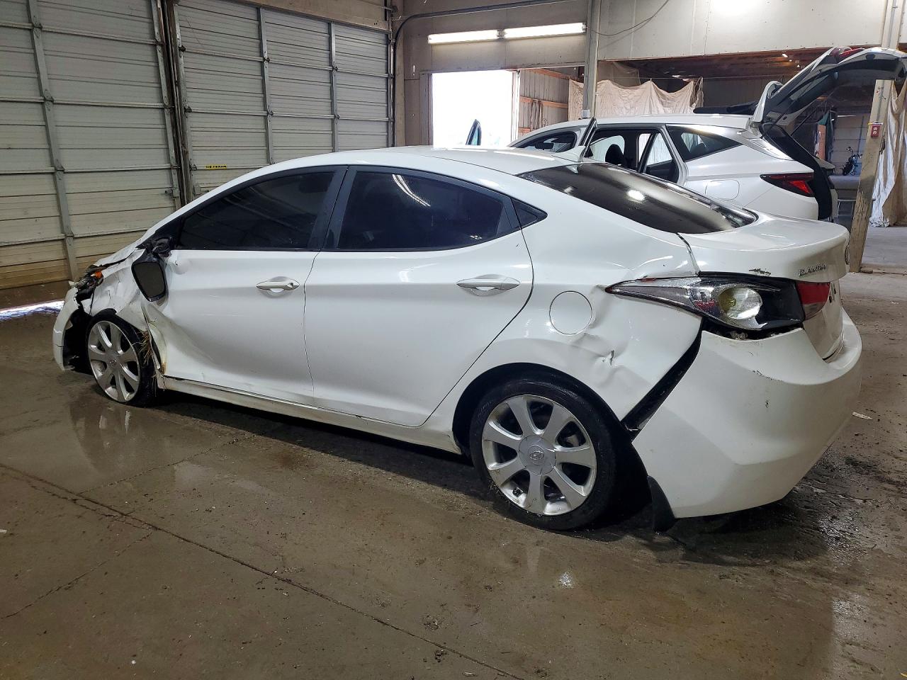 2013 Hyundai Elantra Limited White vin: 5NPDH4AE9DH167543