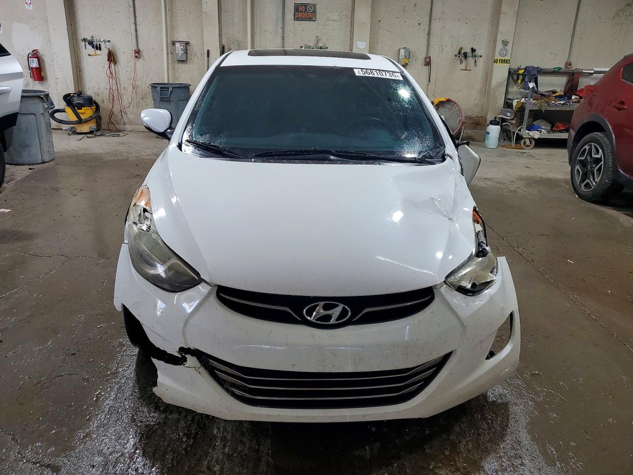 2013 Hyundai Elantra Limited White vin: 5NPDH4AE9DH167543