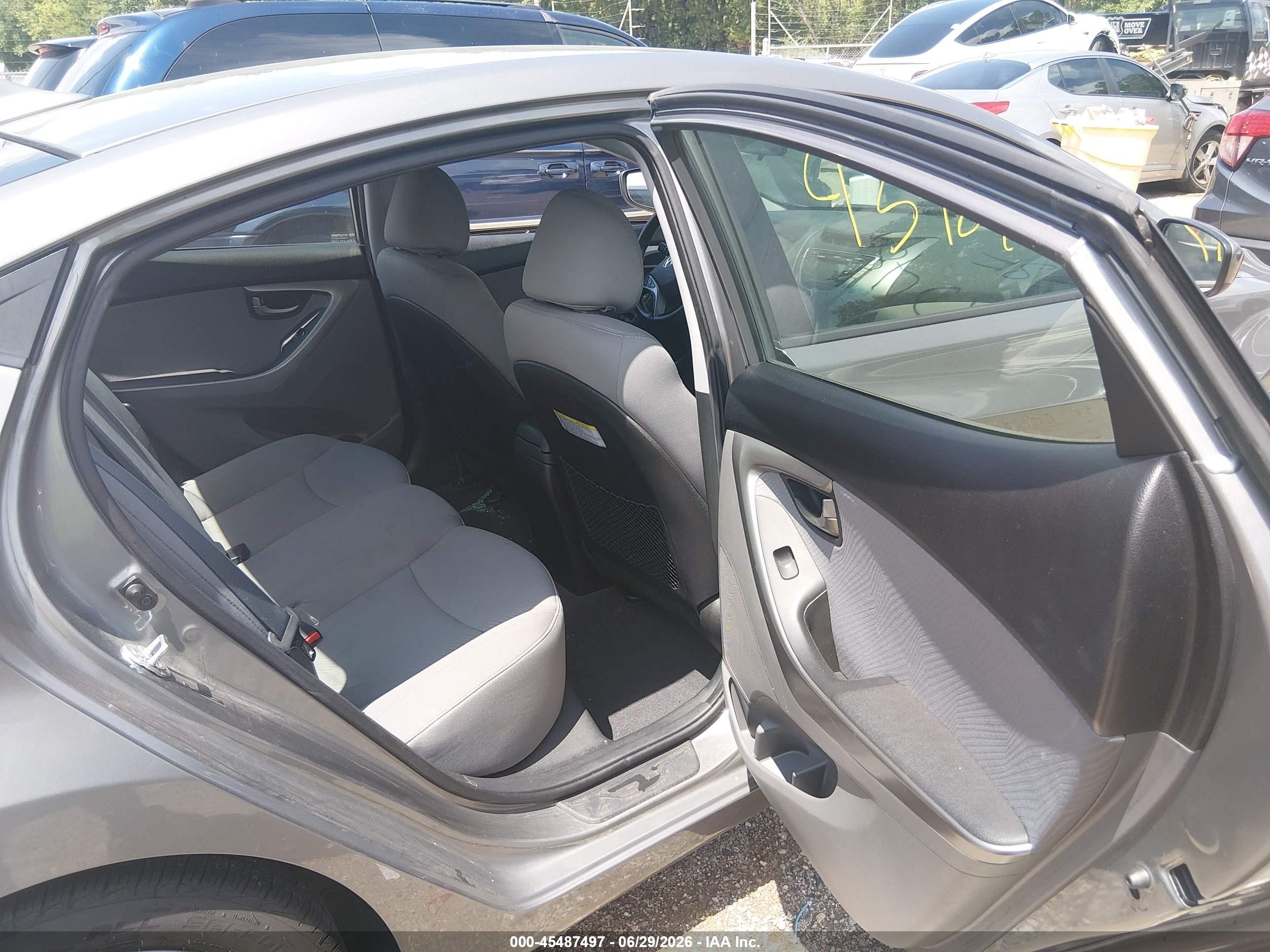 2013 Hyundai Elantra Gls Gray vin: 5NPDH4AE9DH188117
