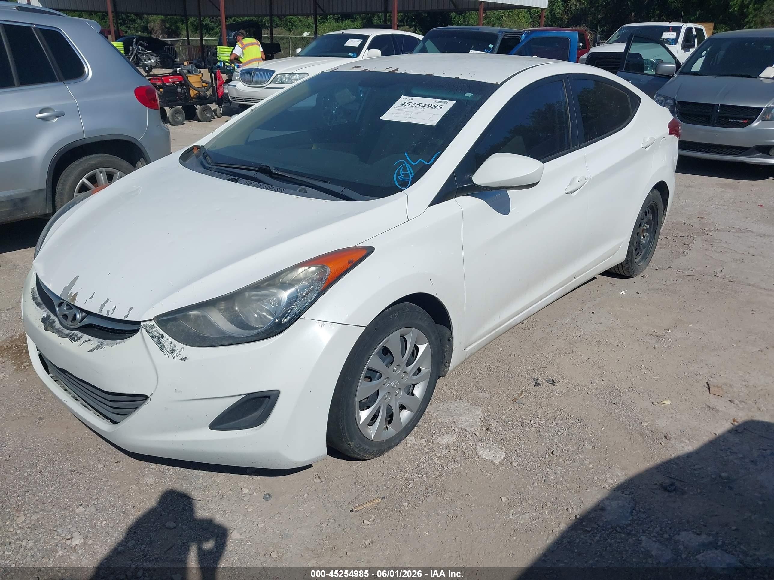 2013 Hyundai Elantra Gls Белый vin: 5NPDH4AE9DH189767