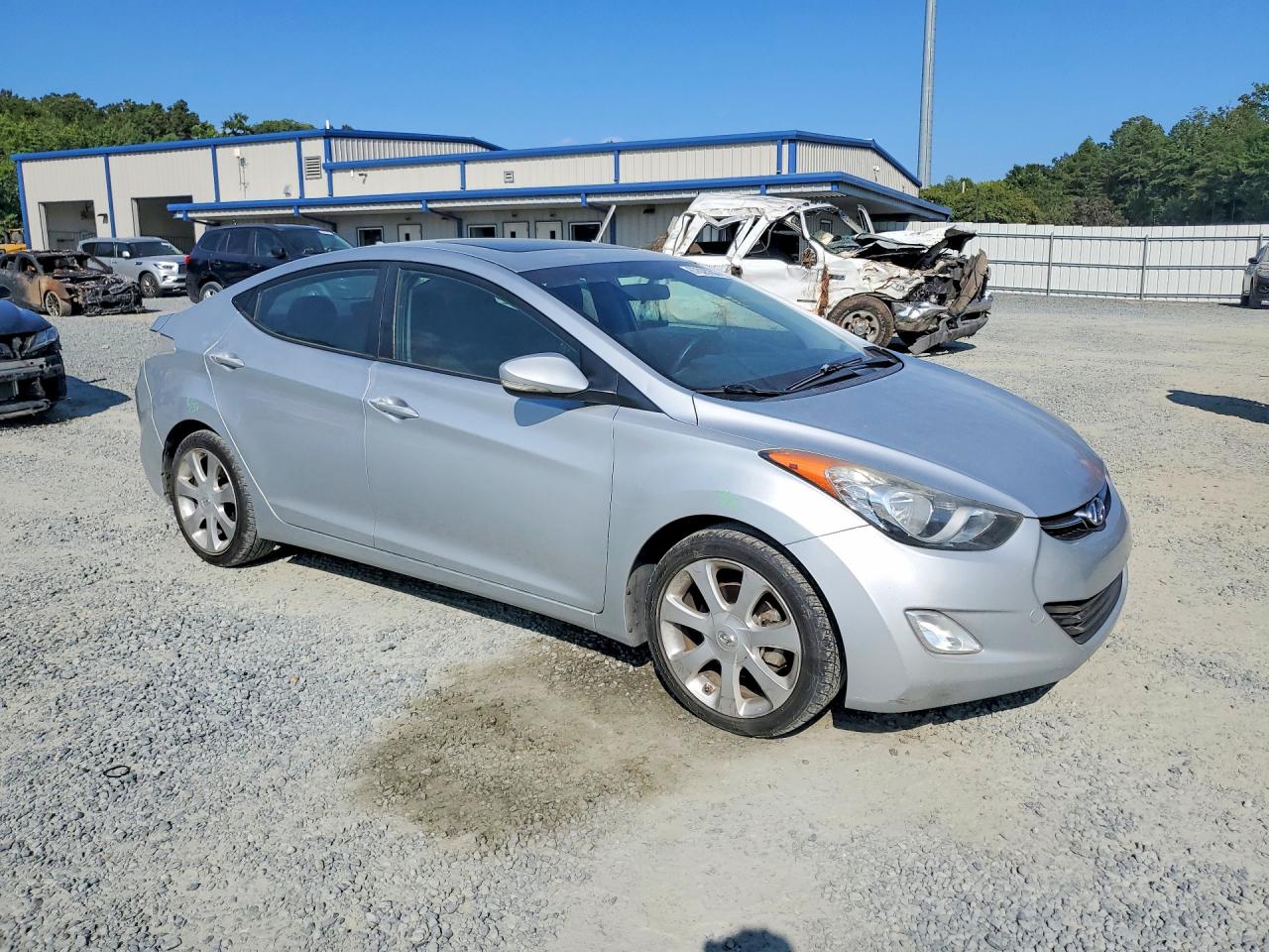 2013 Hyundai Elantra Limited Silver vin: 5NPDH4AE9DH189820