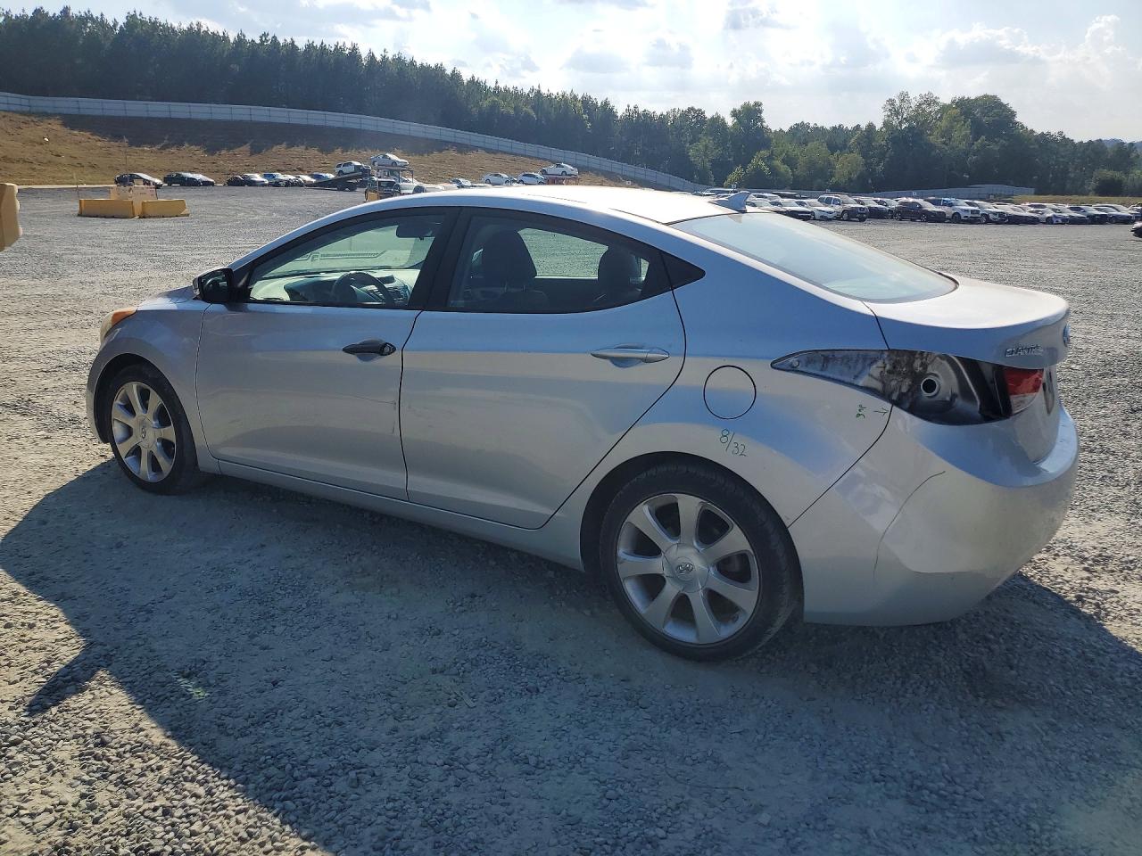 2013 Hyundai Elantra Limited Silver vin: 5NPDH4AE9DH189820