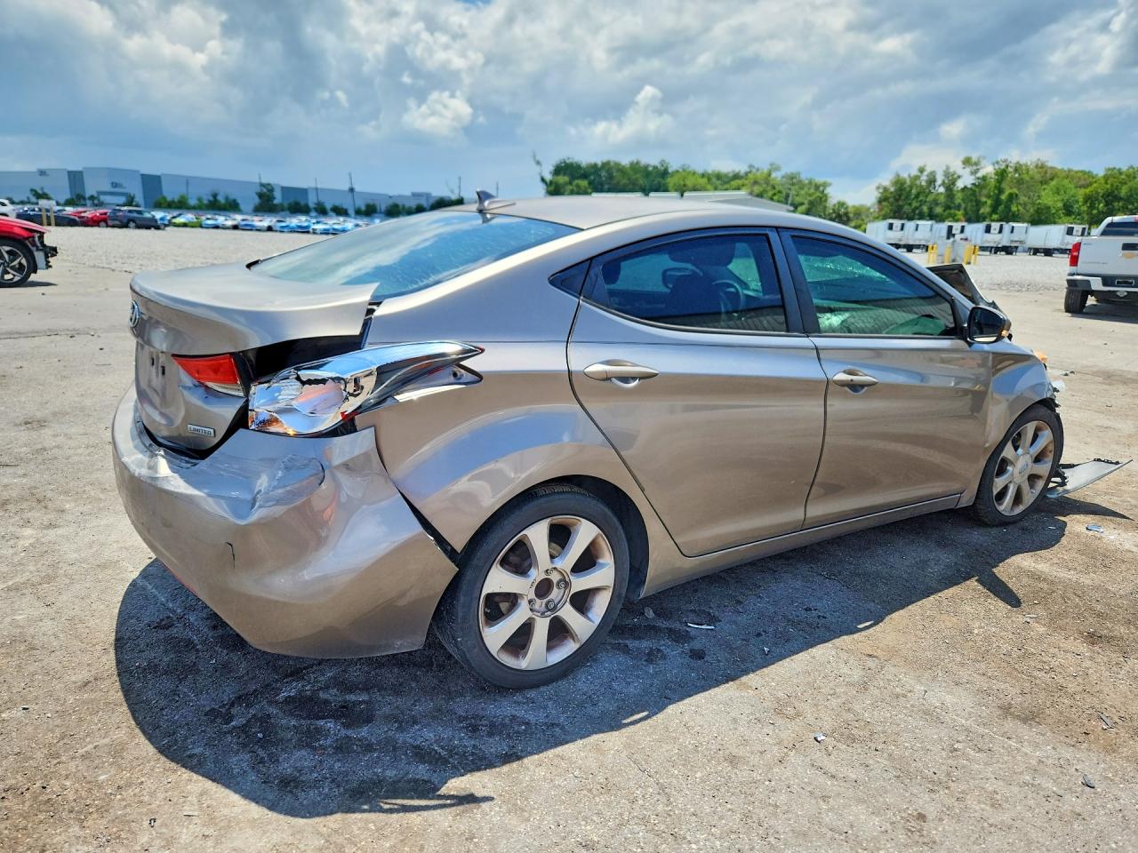 2013 Hyundai Elantra Limited Gray vin: 5NPDH4AE9DH191163