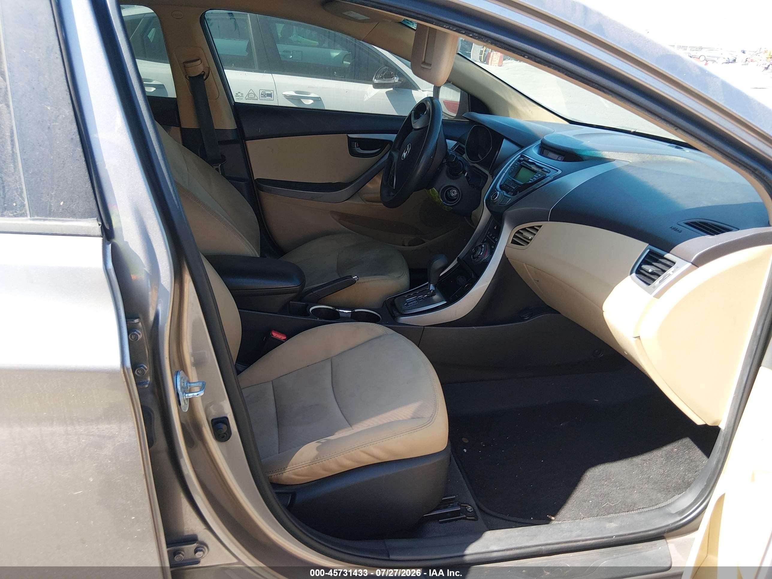 2013 Hyundai Elantra Gls Gold vin: 5NPDH4AE9DH193463
