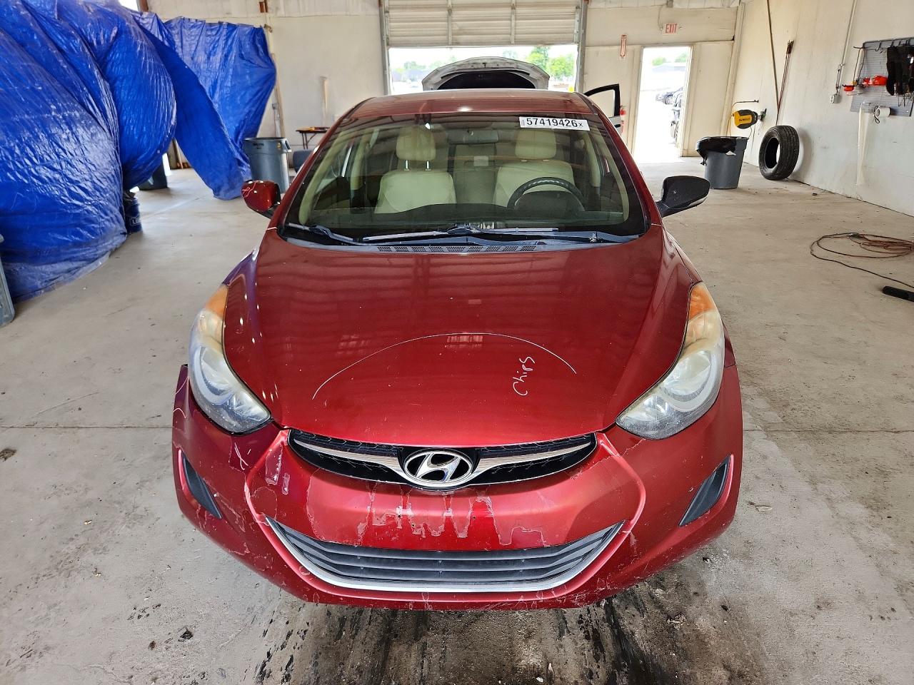 2013 Hyundai Elantra Gls Темно-бордовый vin: 5NPDH4AE9DH194855