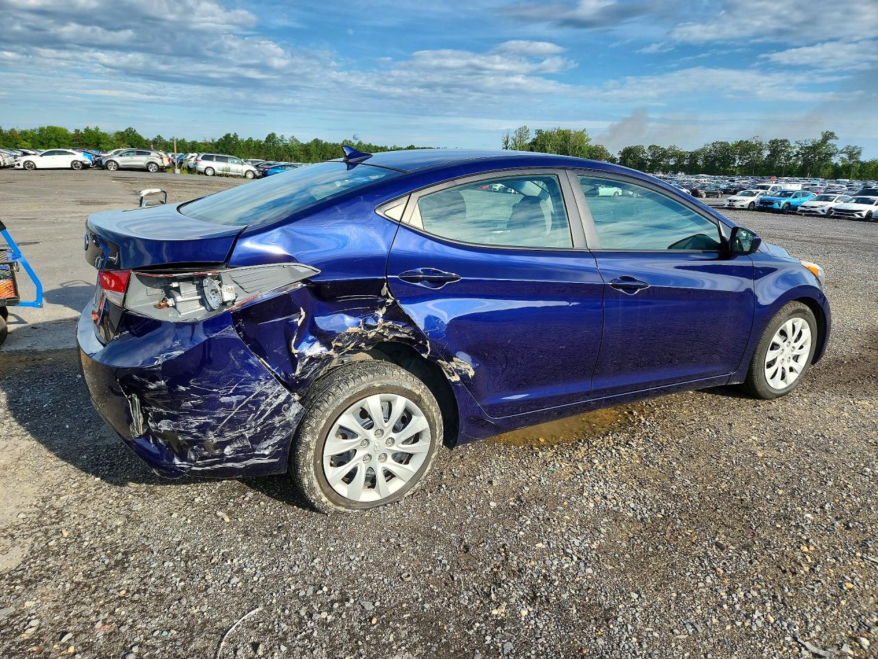 2013 Hyundai Elantra Gls Blue vin: 5NPDH4AE9DH199330