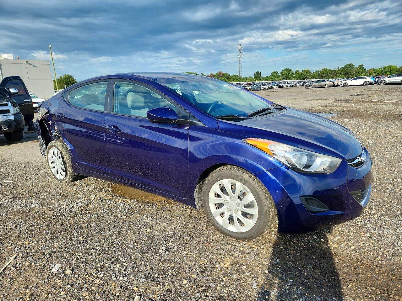 2013 Hyundai Elantra Gls Blue vin: 5NPDH4AE9DH199330