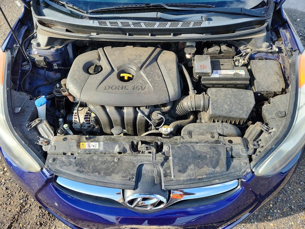 2013 Hyundai Elantra Gls Blue vin: 5NPDH4AE9DH199330