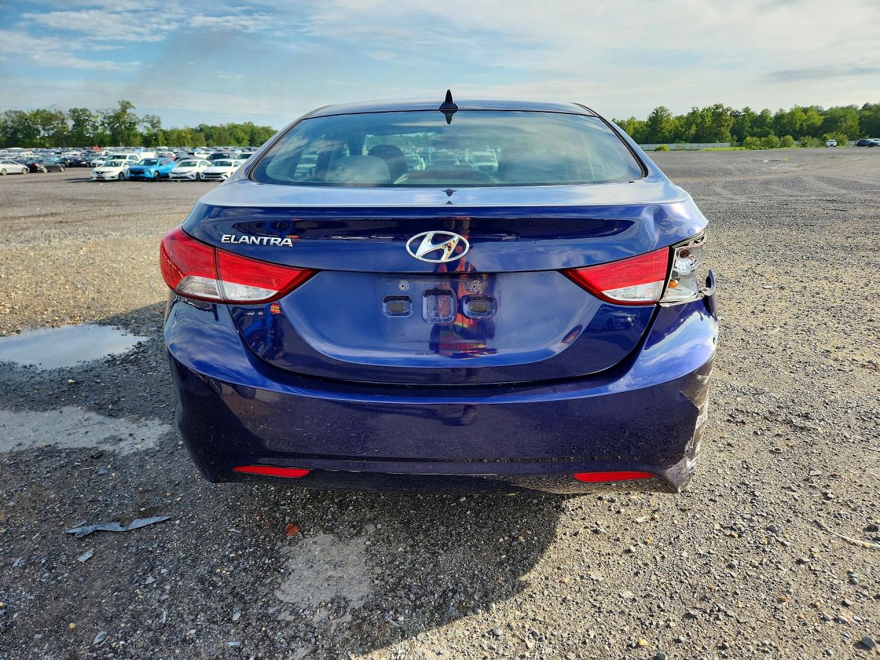 2013 Hyundai Elantra Gls Blue vin: 5NPDH4AE9DH199330