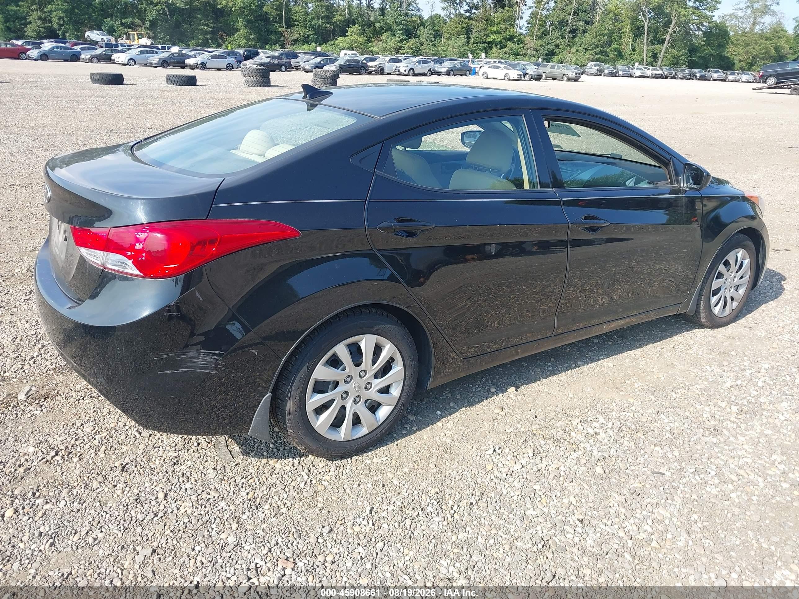 2013 Hyundai Elantra Gls Черный vin: 5NPDH4AE9DH201478