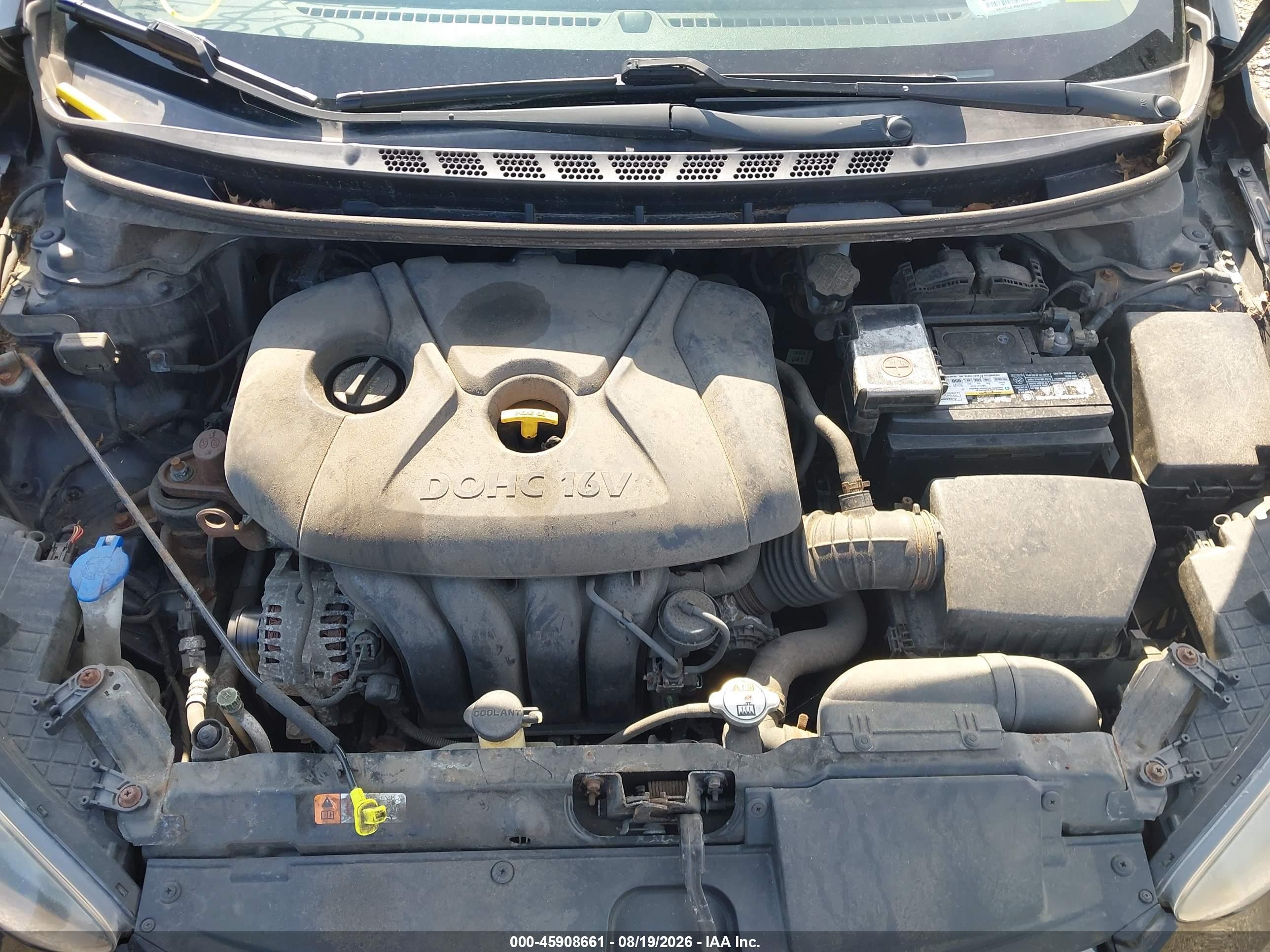 2013 Hyundai Elantra Gls Черный vin: 5NPDH4AE9DH201478