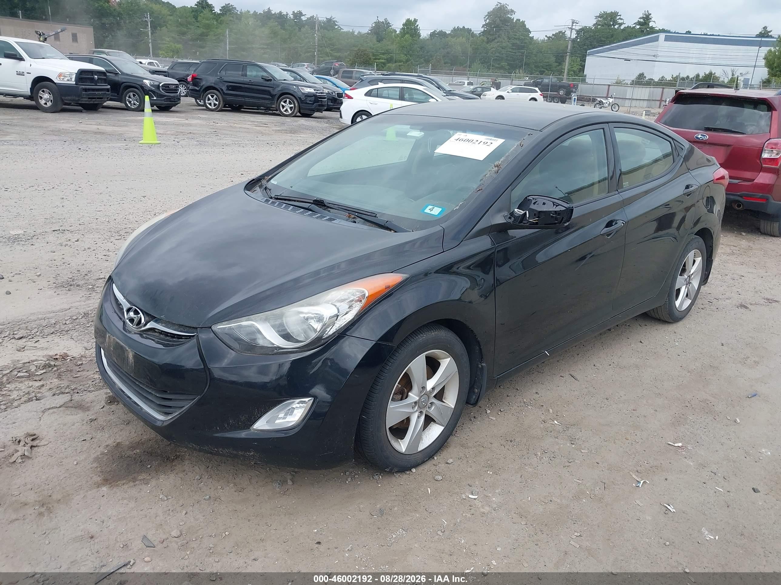 2013 Hyundai Elantra Gls Black vin: 5NPDH4AE9DH205692