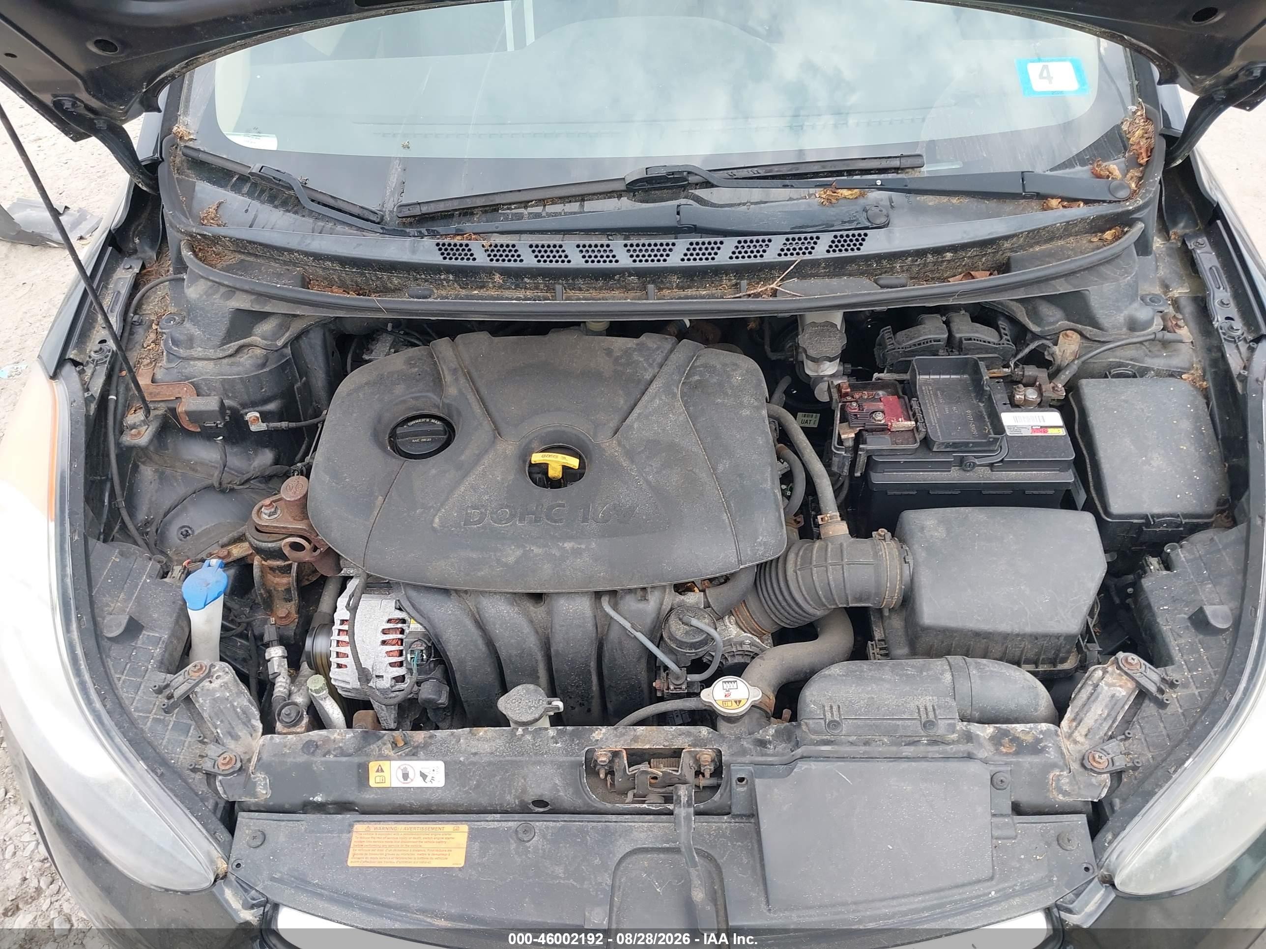 2013 Hyundai Elantra Gls Black vin: 5NPDH4AE9DH205692