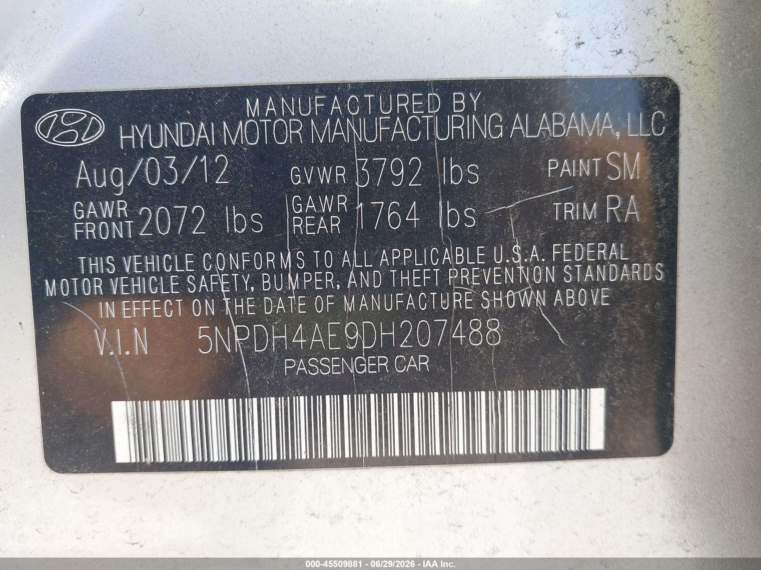 2013 Hyundai Elantra Limited Серебряный vin: 5NPDH4AE9DH207488